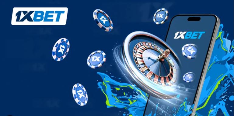 Smartphone showing a roulette wheel game, next to poker chips